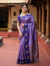 Rashmika Soft Silk With Pure Zari Waving Work Saree Wholesale In India